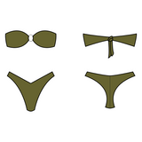 Mar Bikini Verde Olivo