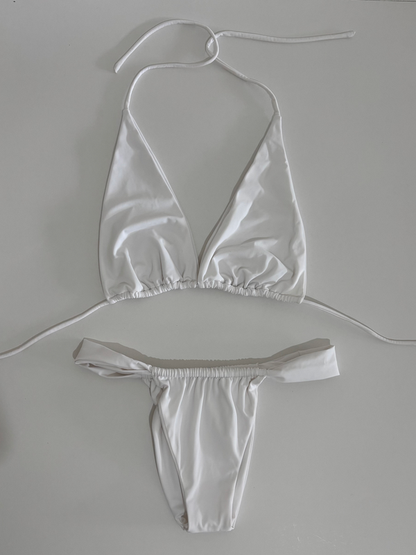 Bikini blanco multiformas talla Grande